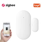Умные детекторы открытойзакрытой двери Tuya Zigbee, оповещения с Wi-Fi и приложением, оповещение о безопасности, поддержка Alexa Google