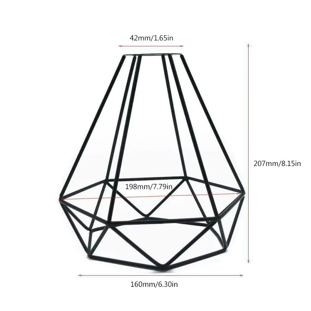 Абажур подвесной светильник промышленный Проволочная клетка в стиле ретро