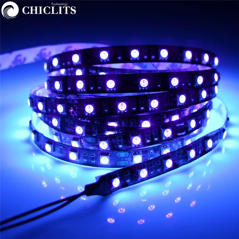 CHICLITS DC12V УФ ультрафиолетовая Светодиодная лента светильник 3528 SMD 5 м 300