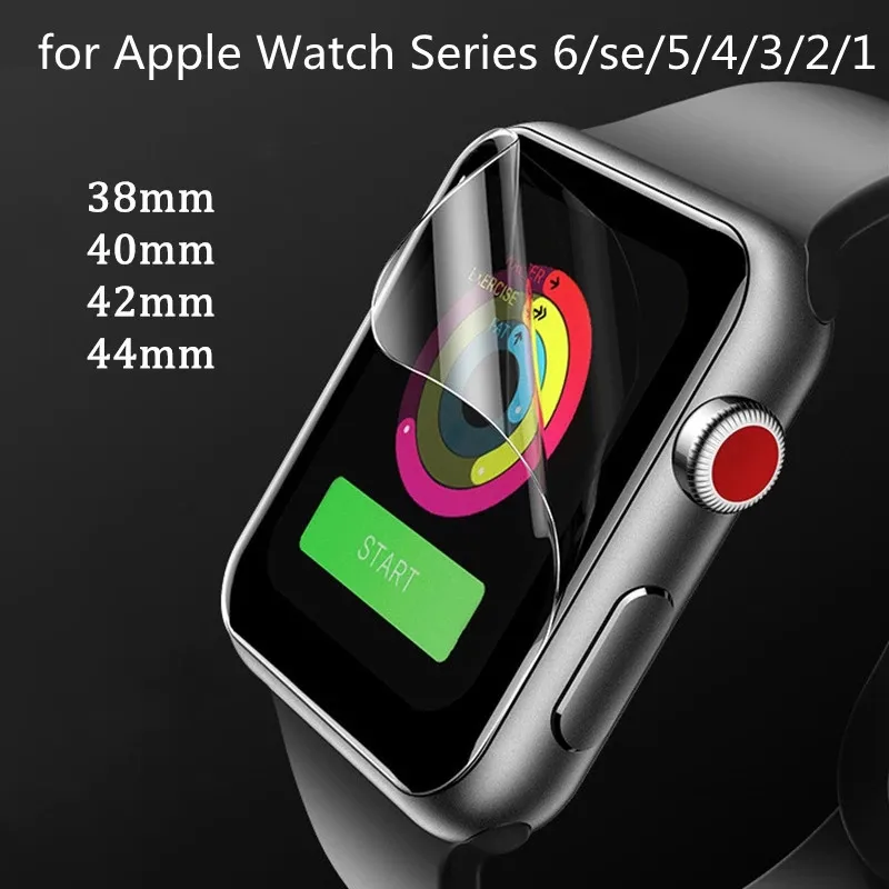 

Гидрогелевая защитная пленка 9D для Apple Watch 6/5/4/3, 38/44 мм