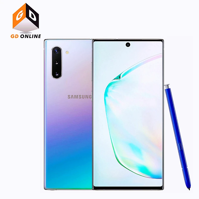 

Samsung Galaxy Note10 Note 10 Duos N970FD Dual Sim 256GB ROM 8GB RAM Octa Core 6.3" NFC Exynos Original Unlocked Cell Phone