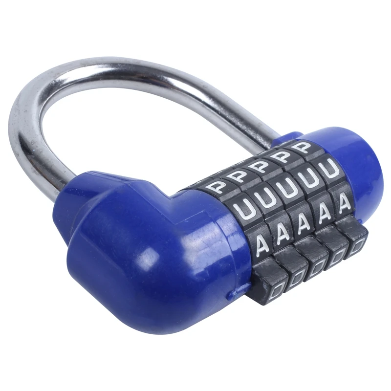 Комбинированный чемодан с паролем 5 букв синий|Замки| |