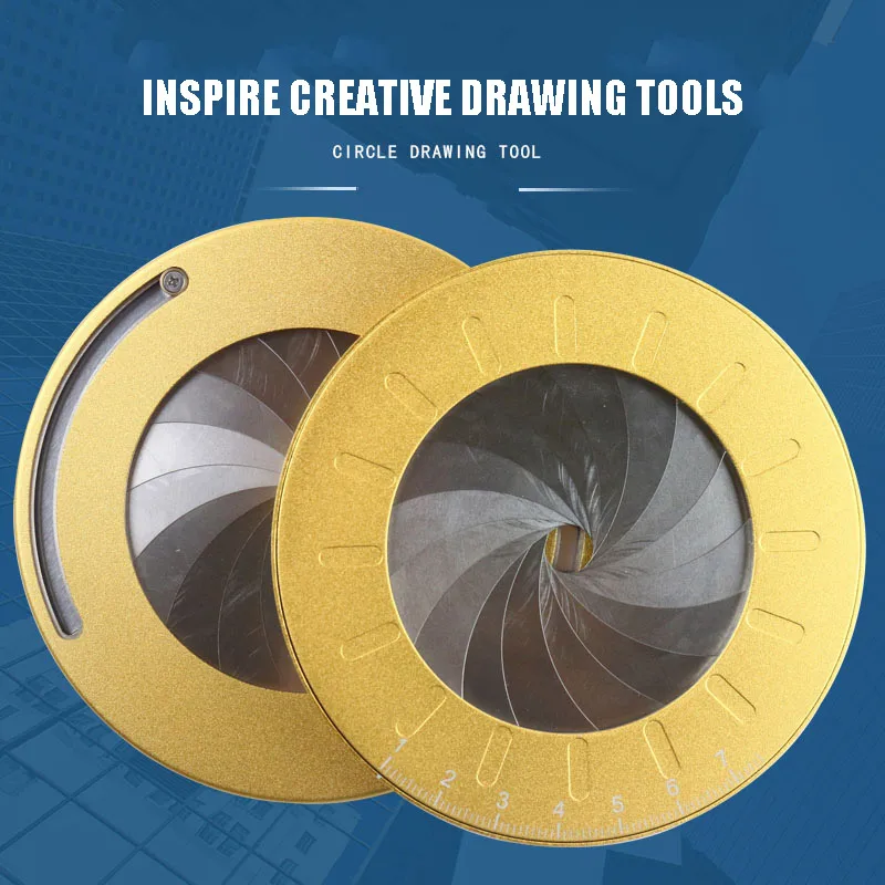 Новейший инструмент для рисования круглая Регулируемая измерительная линейка с