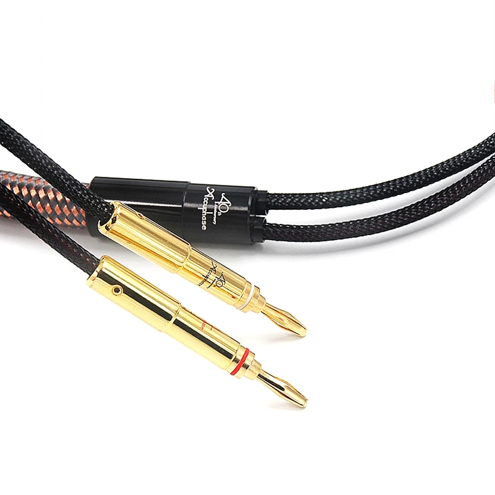 Accuphase 40th Юбилей OCC чистый Медь аудио динамик кабель провода с Позолоченные