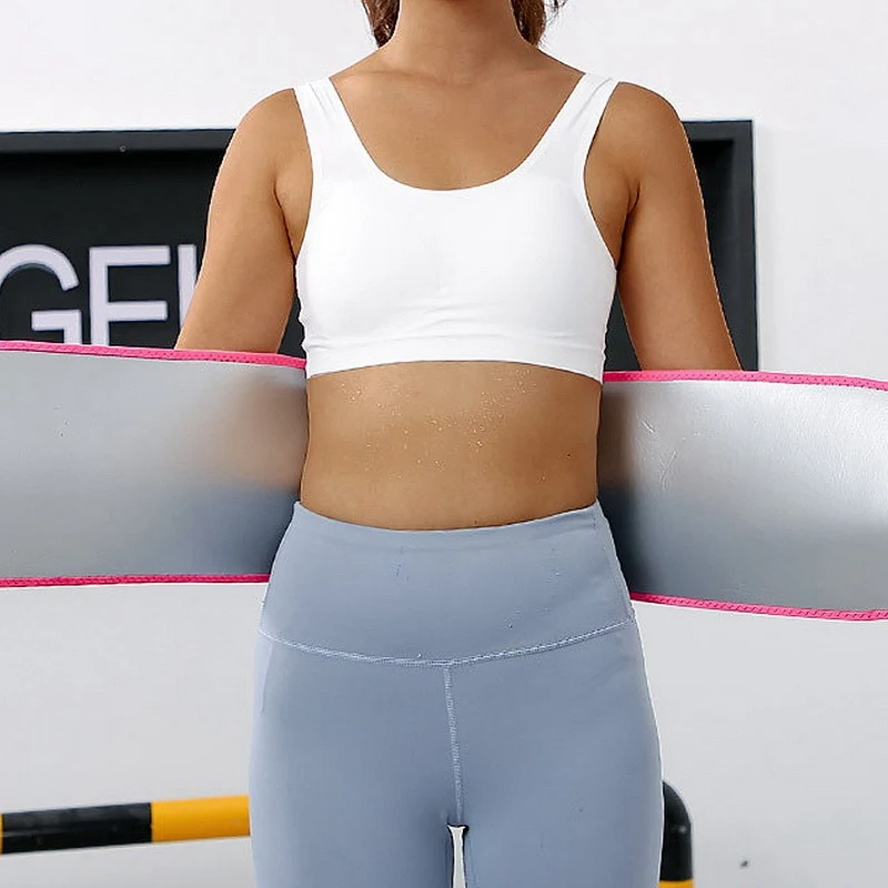 

Gym Waist Belt Weight Loss Sweat Wrap For Women Men Waist Trainer Slimming Belt Adjustable Waist Back Support For Sport Fitness