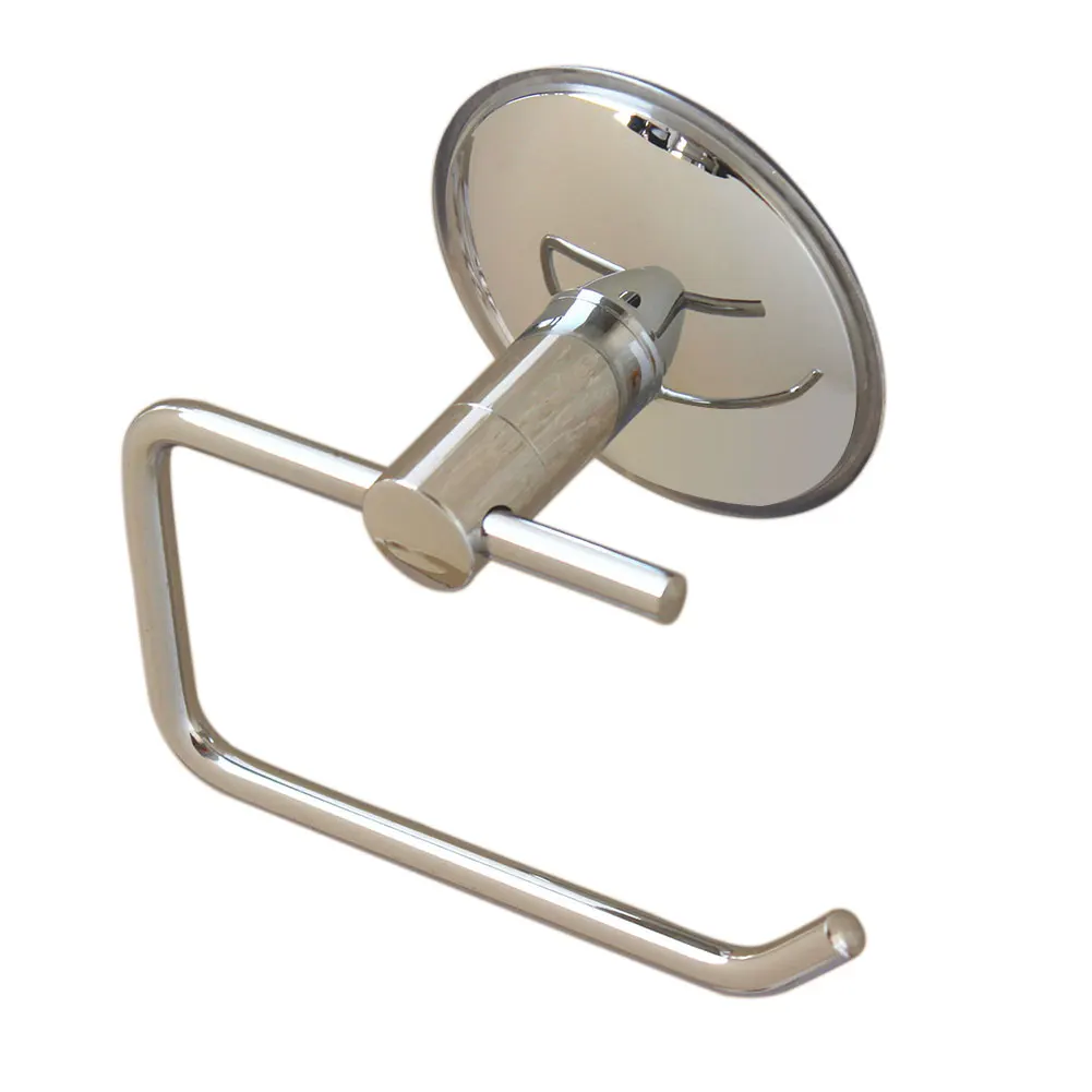 

Suction Cup Rack Toilet No Drilling Silver Stainless Steel Wall Mount Bathroom Roll Paper Holder Kitchen Rustproof Hotel Durable