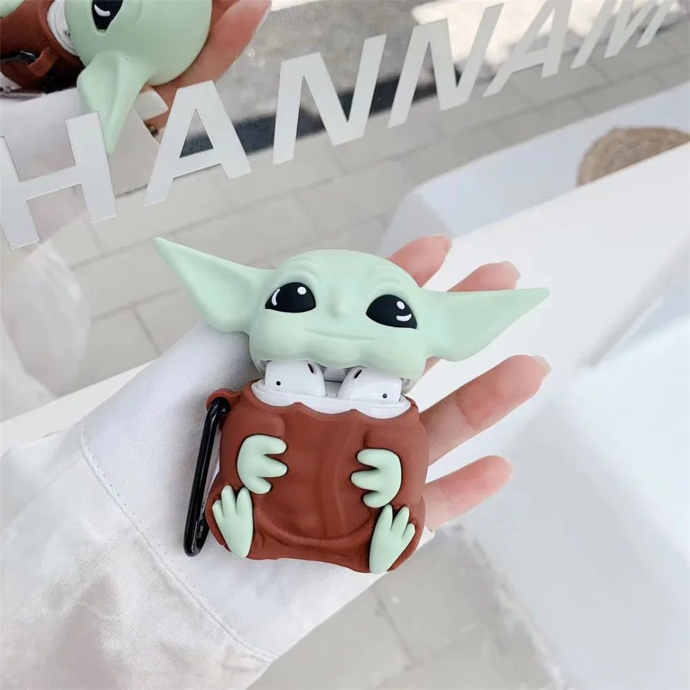 Силиконовые чехлы Marvel Yoda для Airpods 1 2 защитный беспроводной Bluetooth-наушник чехол
