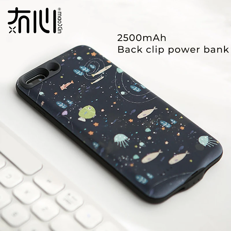 Maoxin батарея чехол для iPhone 7 8 7P 8P зарядный чехол Powerbank 2500 мАч Беспроводное зарядное устройство iPhone 7