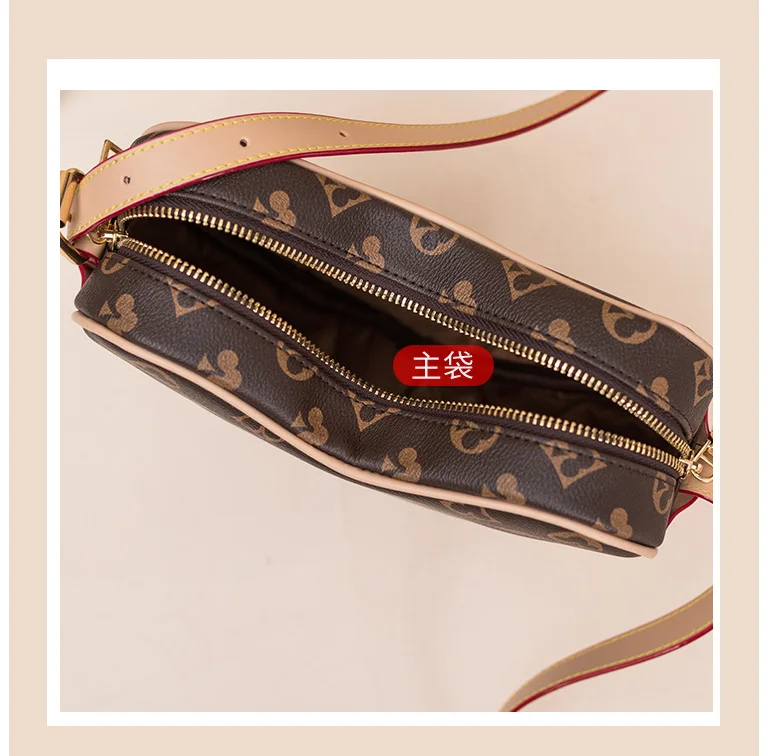

Fashion brand love women's bag, design luxury women's wallet, large-capacity one-shoulder messenger printed women's bag