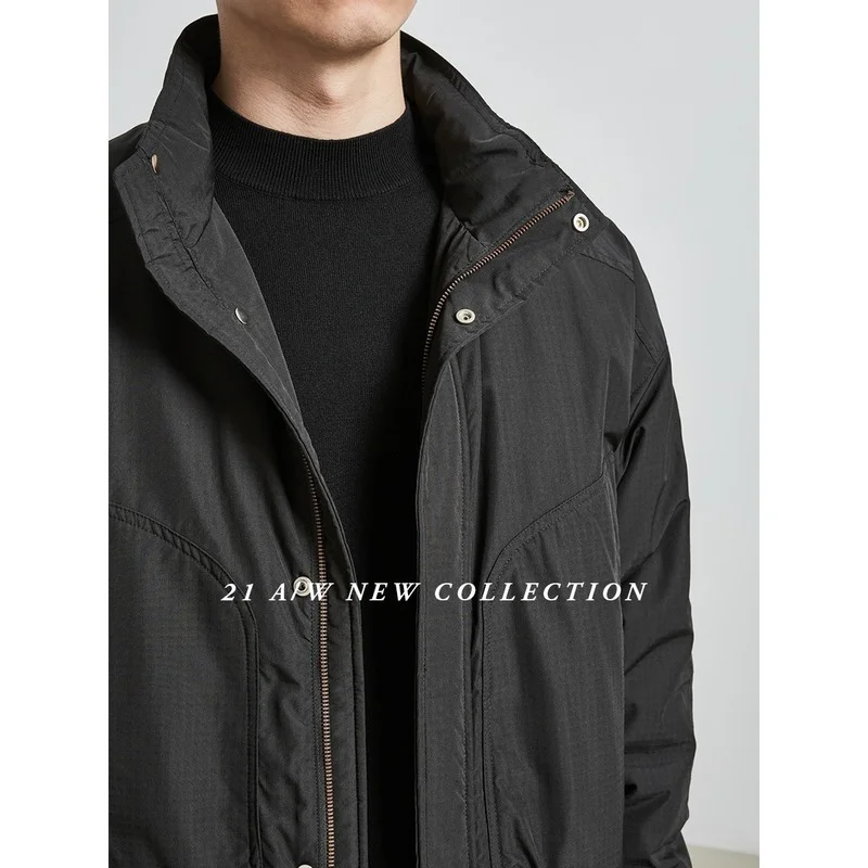 Stand-up Collar Lightweight Down Jacket Men's Winter Men's New Style Men's Autumn and Winter Thick Warm Jacket