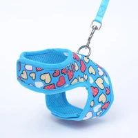 pet dog harness leash set cute for small dog cat puppy halter harness adjustable chihuahua teddy dog suppies doggy accessaries