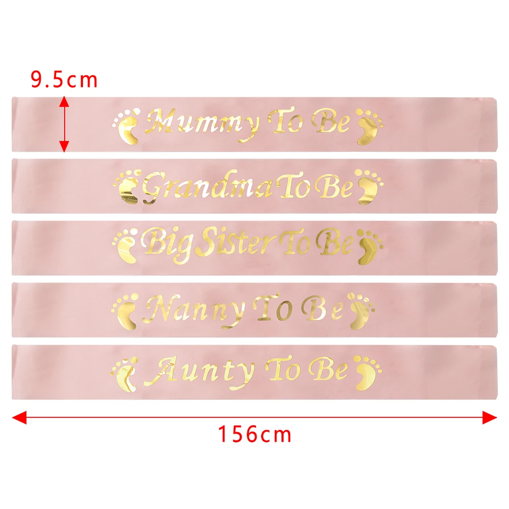 1 шт. розовый золотой голубой ремень на плечо украшение для детского душа пояс