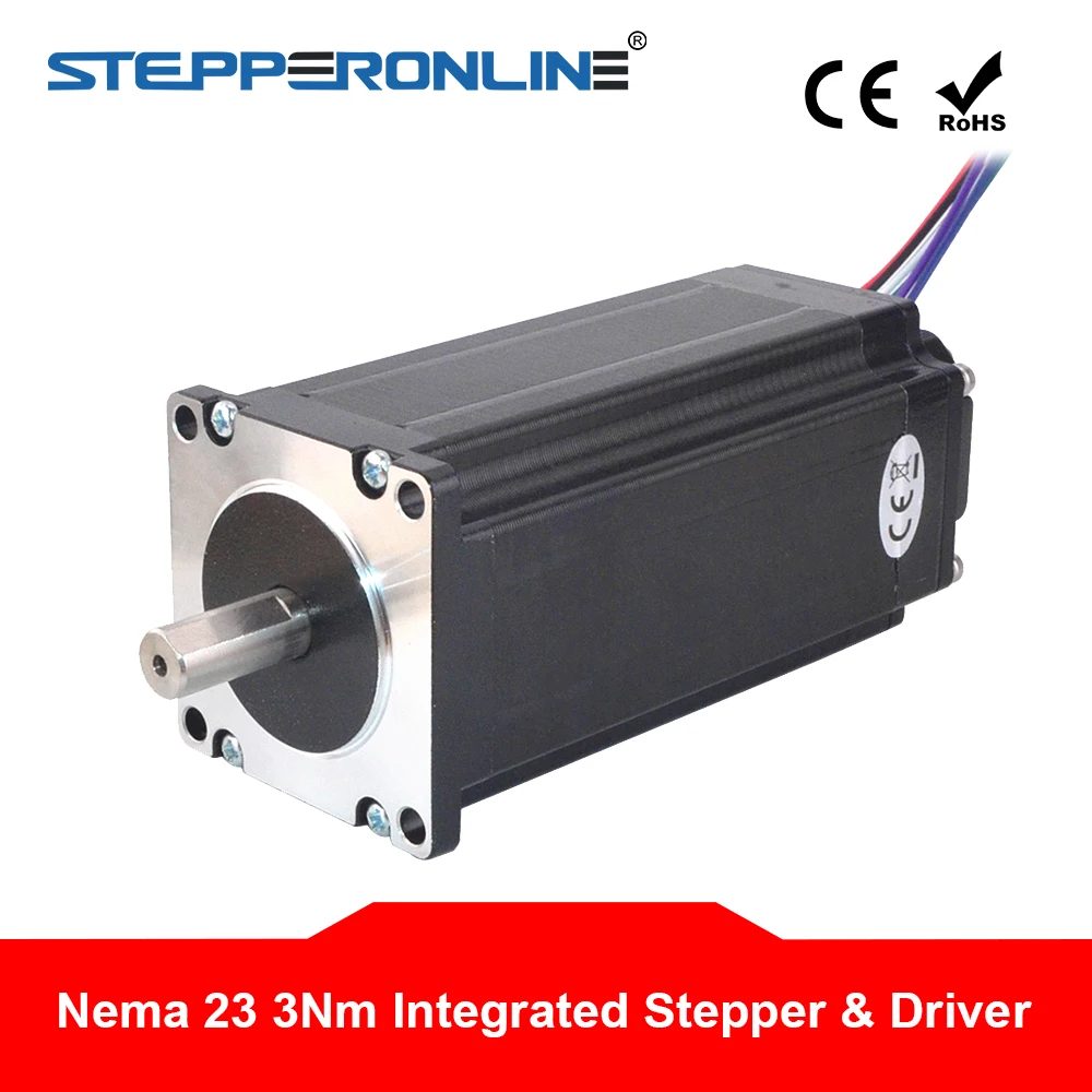 

NEW Nema 23 Integrated Stepper Motor 57 Motor 113mm 3Nm(425oz.in) w/ Driver 12-38VDC ISD08 2 Phase 4.2A 10mm Shaft