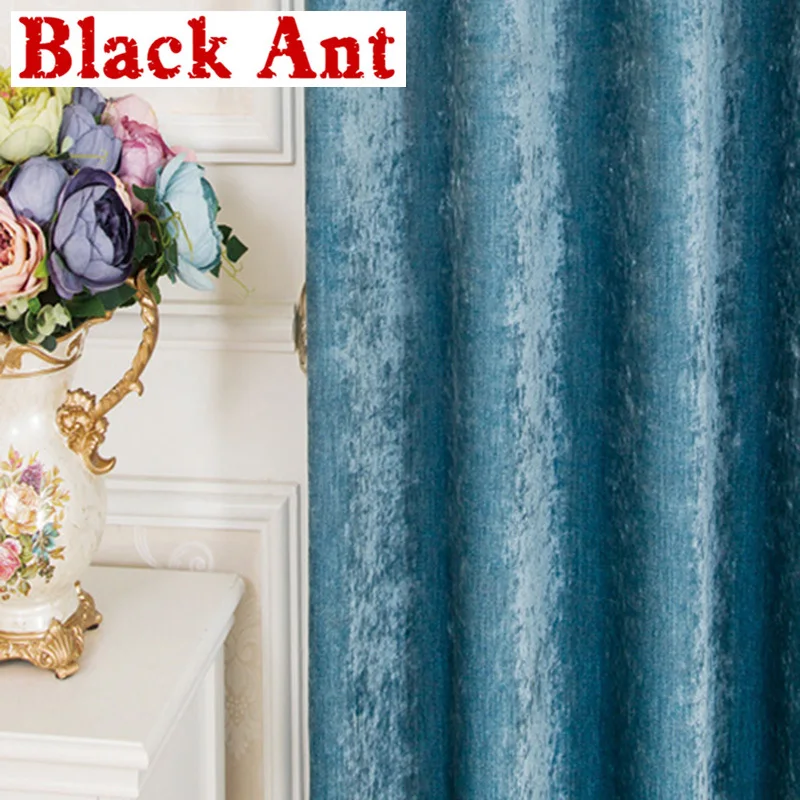 Однотонные бархатные шенильные занавески для спальни затемняющие серые