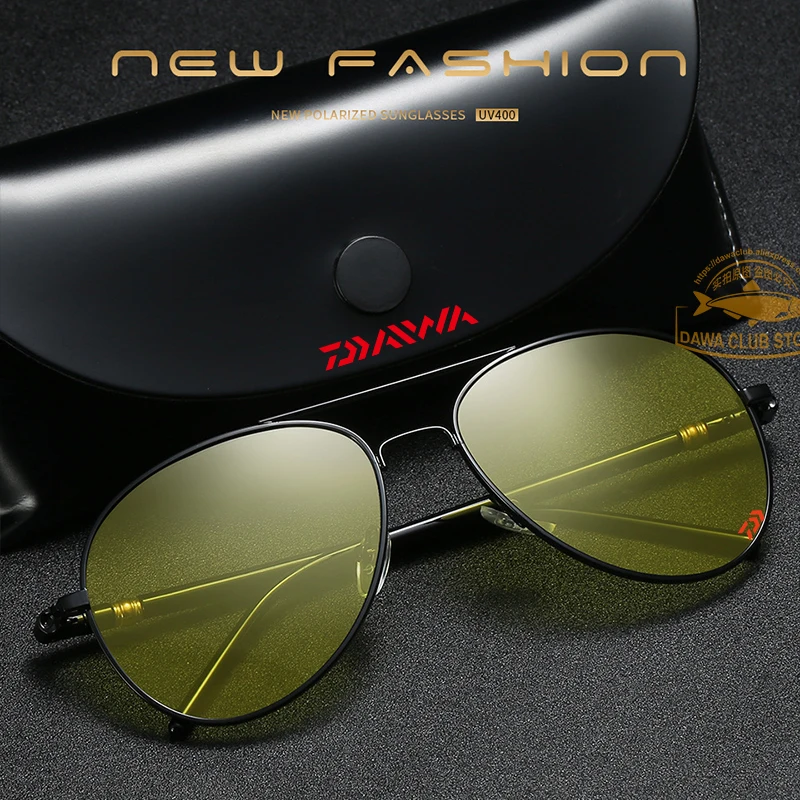 

Daiwa Fishing Polarized Sunglasses Men and Women Outdoor UV Protection Day and Night Anti-blue Light Night Vision Goggles