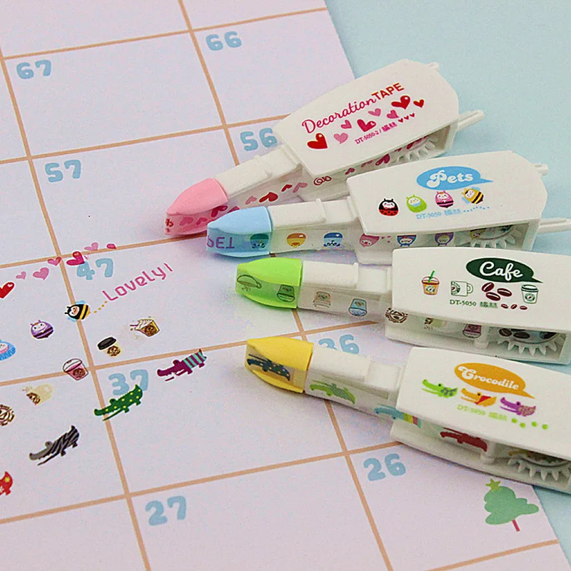 Abag = 4 шт. Васи нажатие Пузырьковые линии разделительные наклейки границы