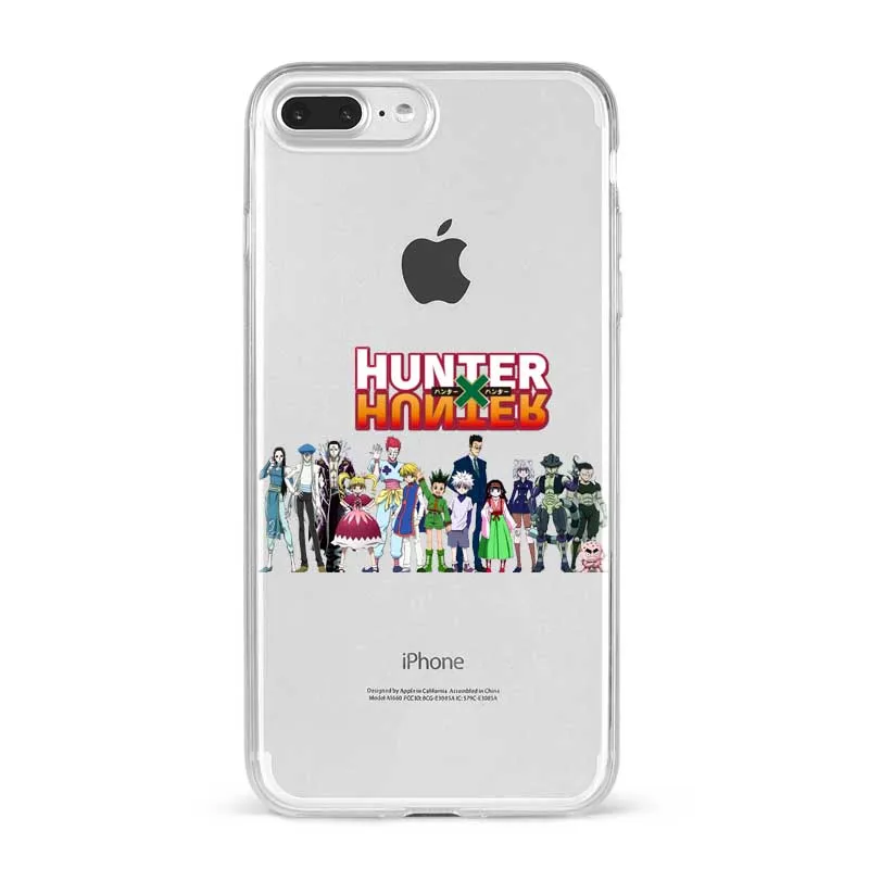 Милый мягкий силиконовый чехол HXH для телефона в стиле аниме Hunter X 3 iPhone 6s 7 8 Plus XR XS