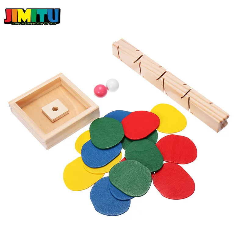 JIMITU деревянные игрушки красочные дерево мрамор мяч бегать трек игра для ребенка Монтессори Конструкторы Модели Строительные Деревянные игрушки для детей