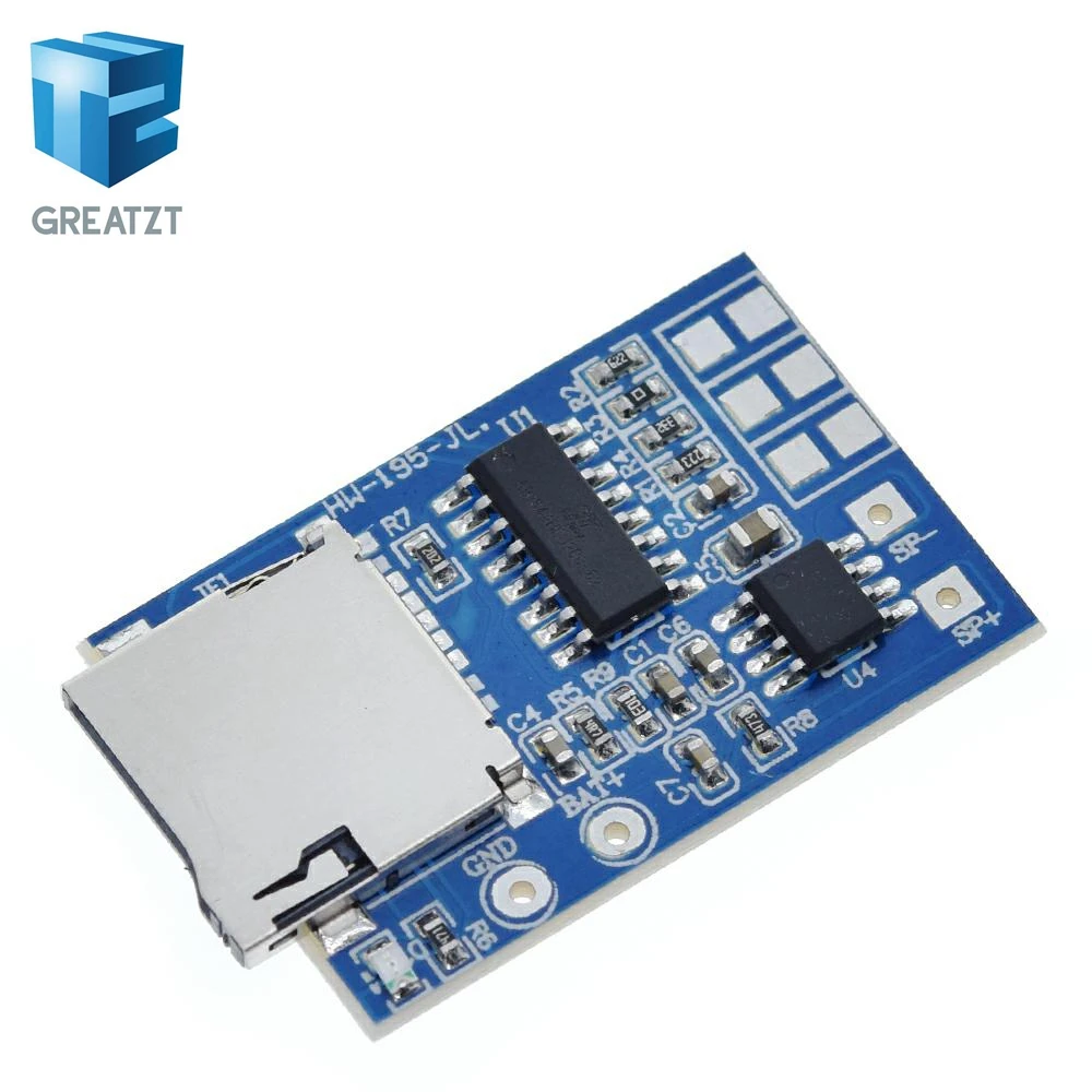 TF карта GREATZT GPD2846A MP3 декодер плата 2 Вт модуль усилителя для модуля питания Arduino