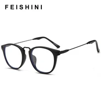 feishini anti blue light glasses men blocking filter reduces celebrity eyewear metal gaming computer glasses women oval