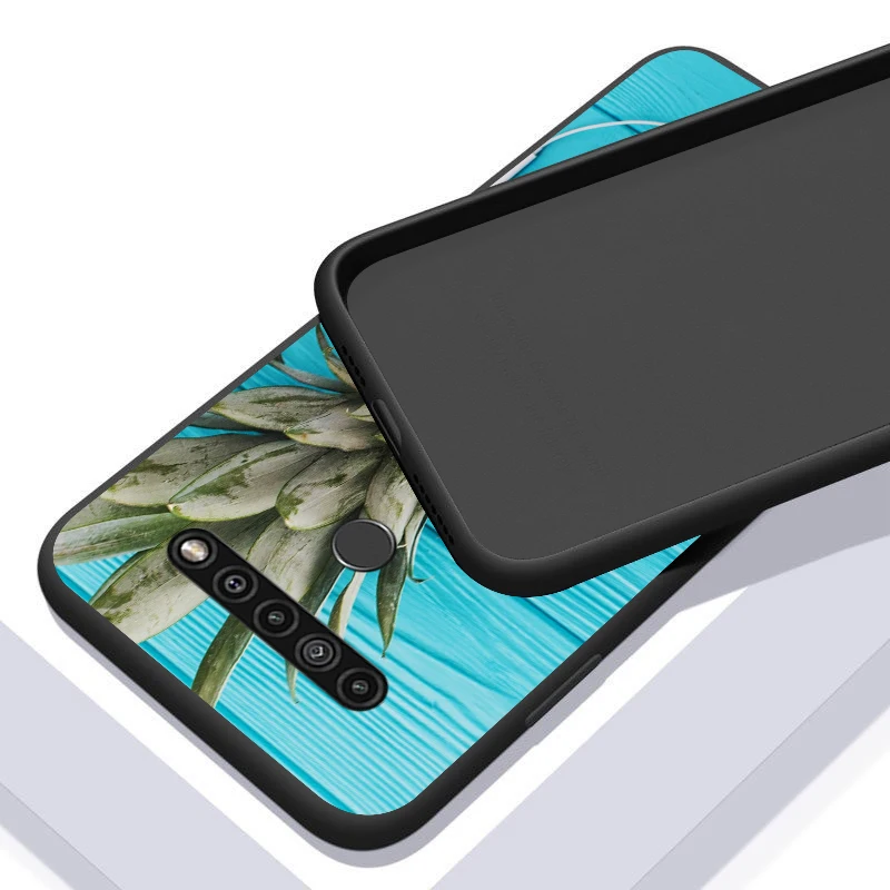 

Colorful Pineapple for LG G8 G8S G8X V30 V35 V40 V50 V60 ThinQ Q60 K40 K50 K30 K41 K51 K61 K71 K22 Black Phone Case