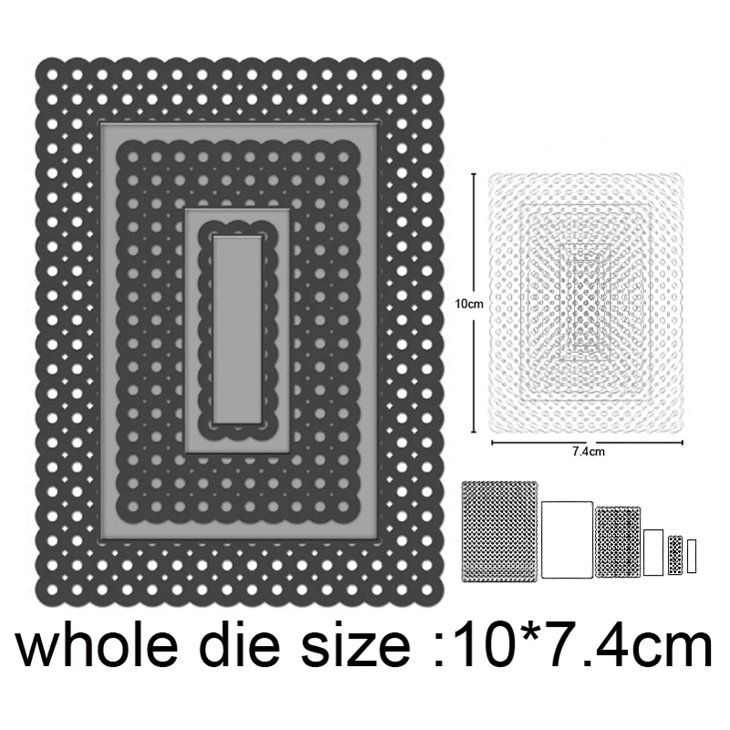 

2020 New Metal Cutting Dies Lace Background Frame Craft Dies Scrapbooking dies Album Card Making Embossing Die Cut stencils dies