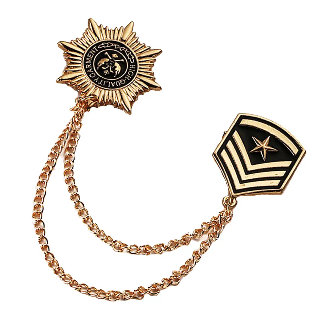 

Antique Style Medal Anise Star Badge Brooch Pin Costume Uniform Corsage