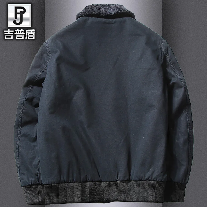 Зимняя Толстая мужская куртка пилот большого размера Теплая бомбер Chaqueta