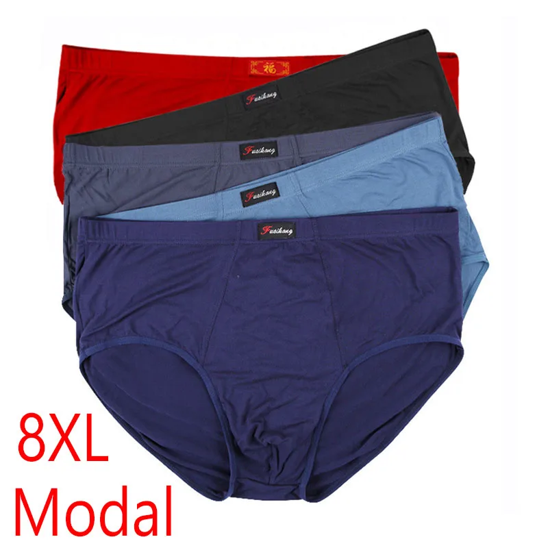 

8XL-XL 5Pcs Modal Plus Size Oversize Mens Underwear Brief Mens Briefs Men Shorts Underwear Men Underwear Male Underwear Comfort