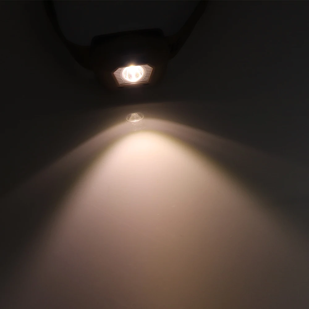 Фонарь налобный светодиодный водонепроницаемый 3 режима с датчиком движения |