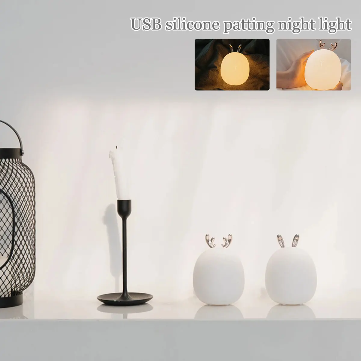 Новый силиконовый ночсветильник Elk с зарядкой от USB светильник прикроватная