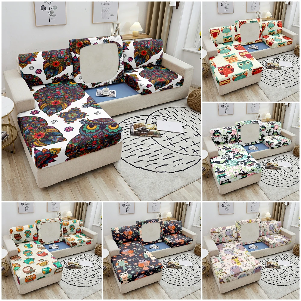 

Owl Elastic Sofa Seat Cover High Quality Fabric Couch Cover For Living Room Chaise Longue Slipcover Couch Sofa Covers
