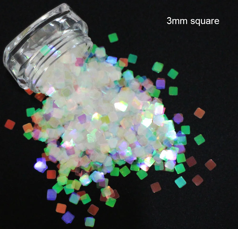 24 разные формы блестками выбор переливчатая Радуга блестящие ломтики 3D дизайн