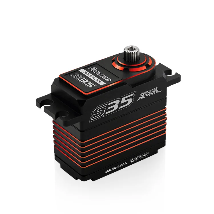 

Power HD Storm35 High Pressure Brushless Servo 35KG Metal Gears for RC Vehicles Car Model Red