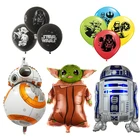 Фольгированный шар из Звездных войн, фотосессия джедаев, фольгированный шар для детей, день рождения, детская игрушка, Йода воин