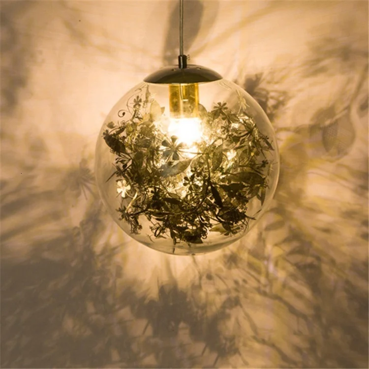 Contemporary Round Glass Ball Chandelier Hanging Lights Crystal Pendant Light Kitchen Dining Bar | Лампы и освещение