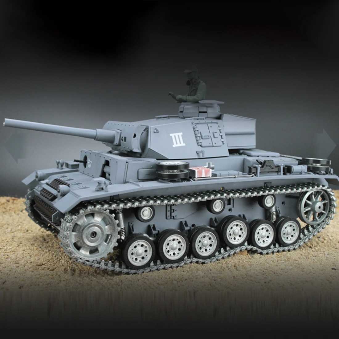 1 шт. 1:16 немецкий танк III L модель с дистанционным управлением 2 4G Военный со звуком
