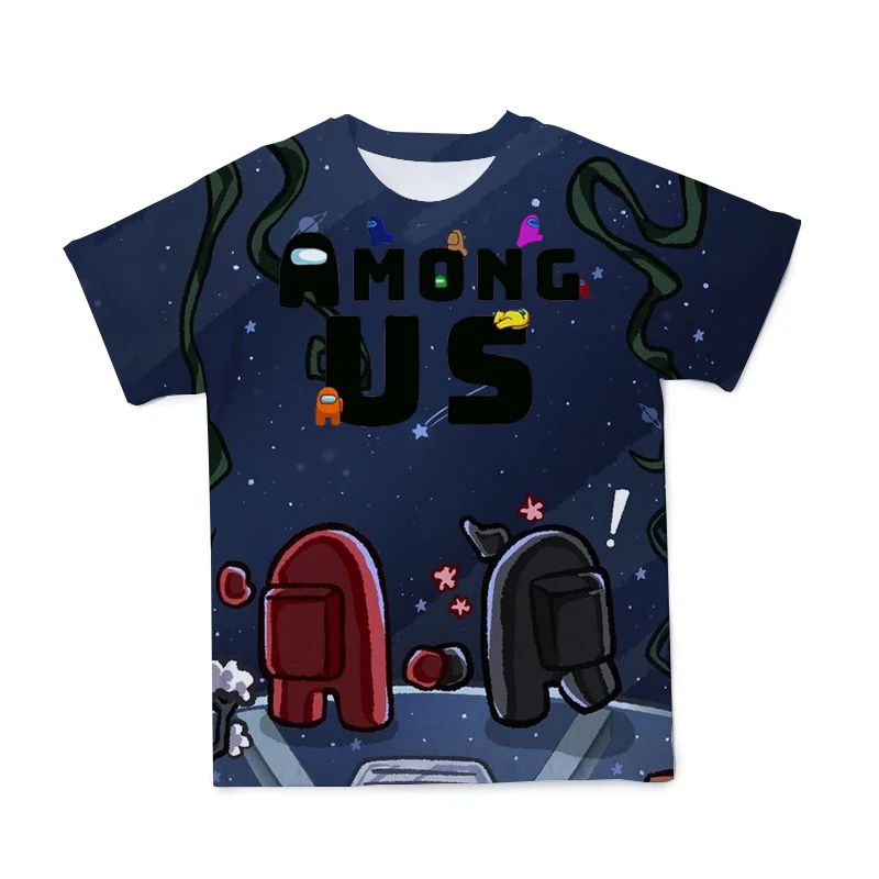 

4-14 Year The Boys Among Us Games 3D T Shirt Children's Short Sleeves Cartoon Tshirt Girls Toddler Summer T-Shirt Clothes