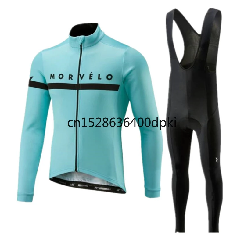

2021 Morvelo Autumn Long Sleeve Pro Cycling Jersey Mens Racing Bike Clothes Sports Wear Retro Bicycle Clothing Camisa Ciclismo