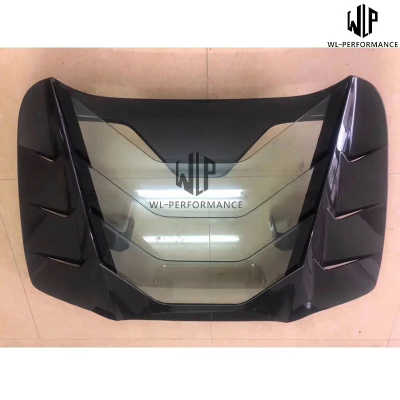 488 Car Styling High Quality Carbon Fiber Transparent Engine Hood Cover Bonnets for Ferrari Body Kit | Автомобили и мотоциклы