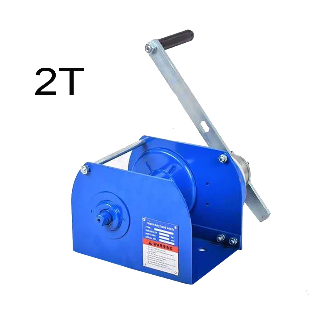 Durável do Guincho da Mão Equipamento de Ferramenta do Guincho Corda de Fio em Dois Guincho Manual Prático Sentidos Auto-travamento Resistente 2t