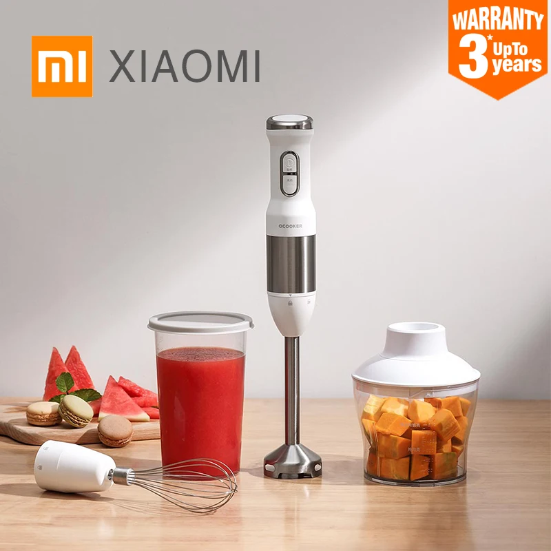 Ручной блендер XIAOMI MIJIA QCOOKER электрический кухонный комбайн миксер соковыжималка