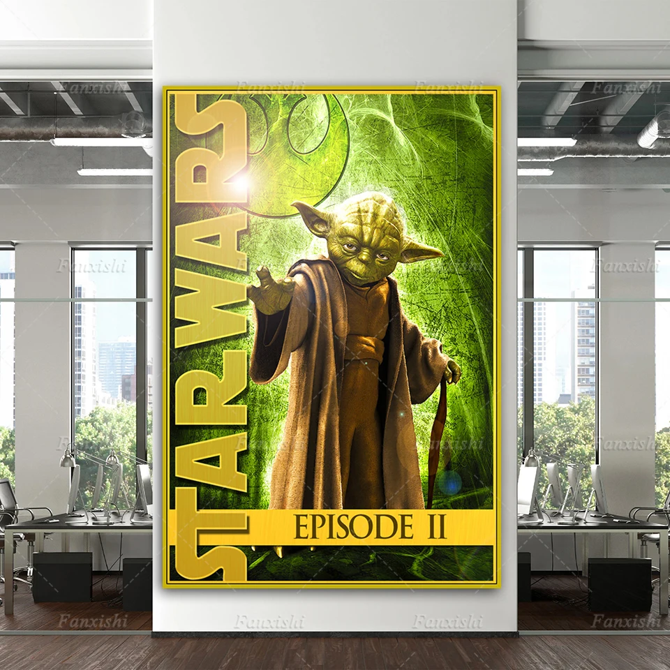 

Star Wars Episode Ii Attack Of Clones Movie Poster And Prints Living Room Decor Canvas Home Decor Painting Wall Art Pictures
