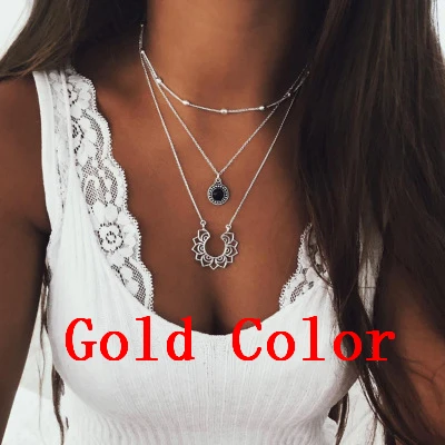 Gold color14 Abayabay Long Personalized Girl Cross Necklace Chain Women Yellow Gold Color Pendant TRENDY Collares Collier Necklaces Jewelry - Окраска металла: Gold color14