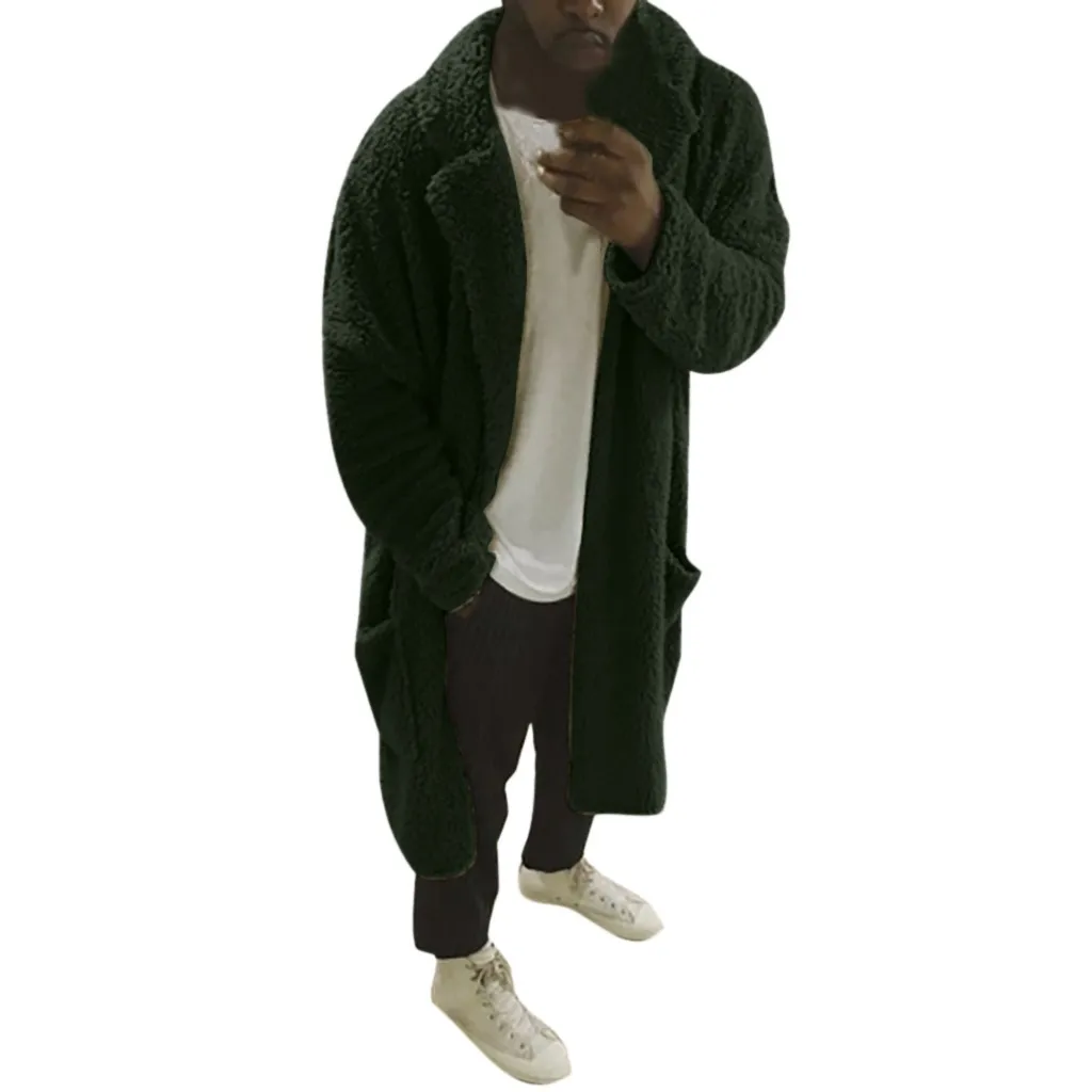 SAGACE мужское Новое модное двустороннее бархатное пальто средней и длинной длины