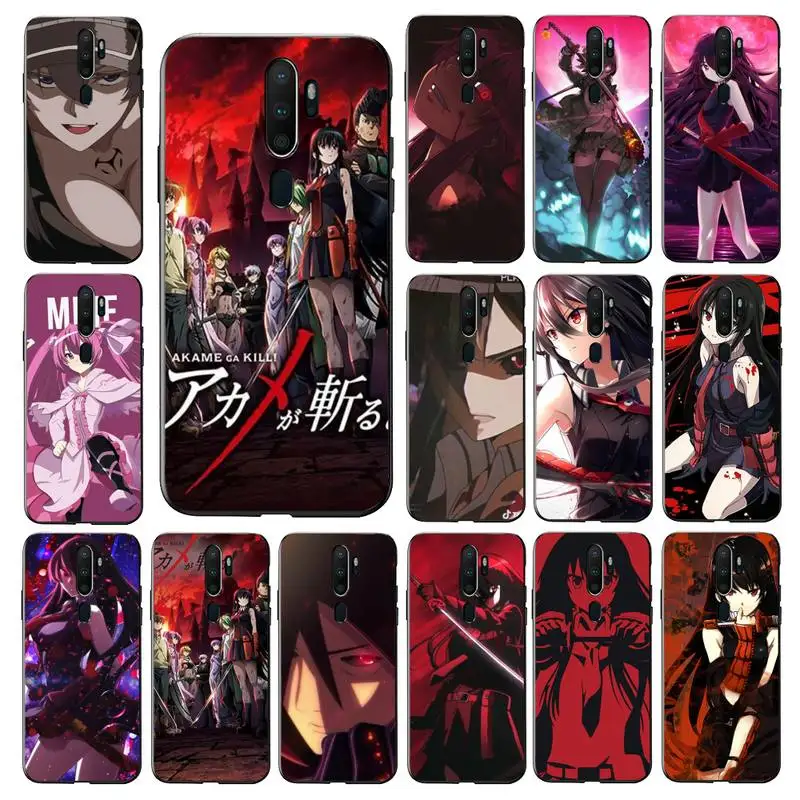 

YNDFCNB Anime Akame Ga kill Phone Case for vivo Y91C Y11 17 19 53 81 31 91 for Oppo a9 2020