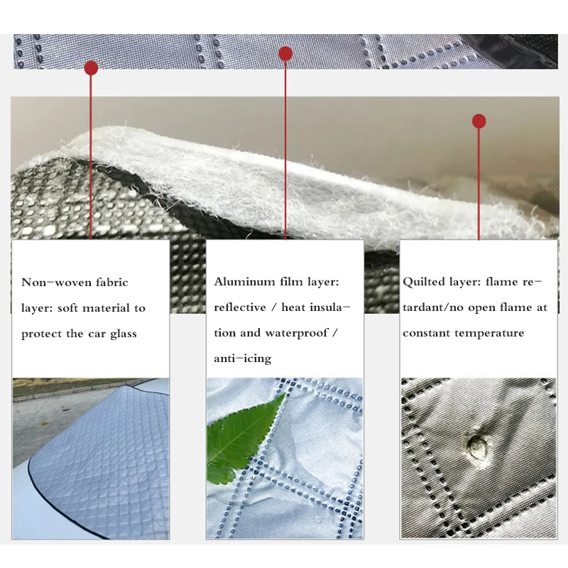 Автомобильный Снежный щит чехол на лобовое стекло противоморозный и