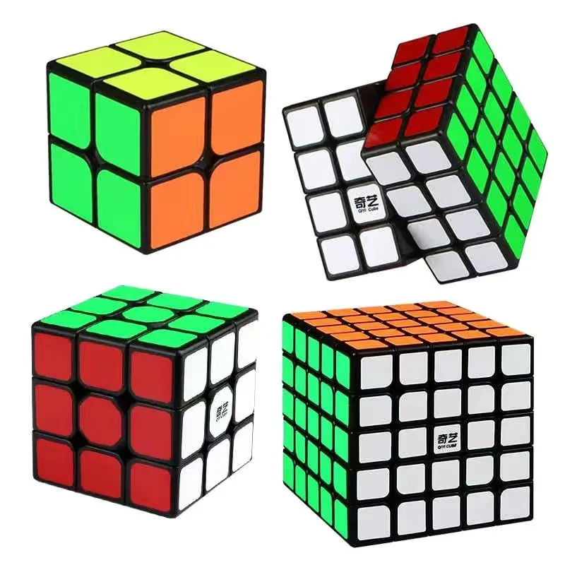 Qiyi 2X2 3X3 4X4 5X5 Пирамидка Рубикс магический куб наклейка головоломка
