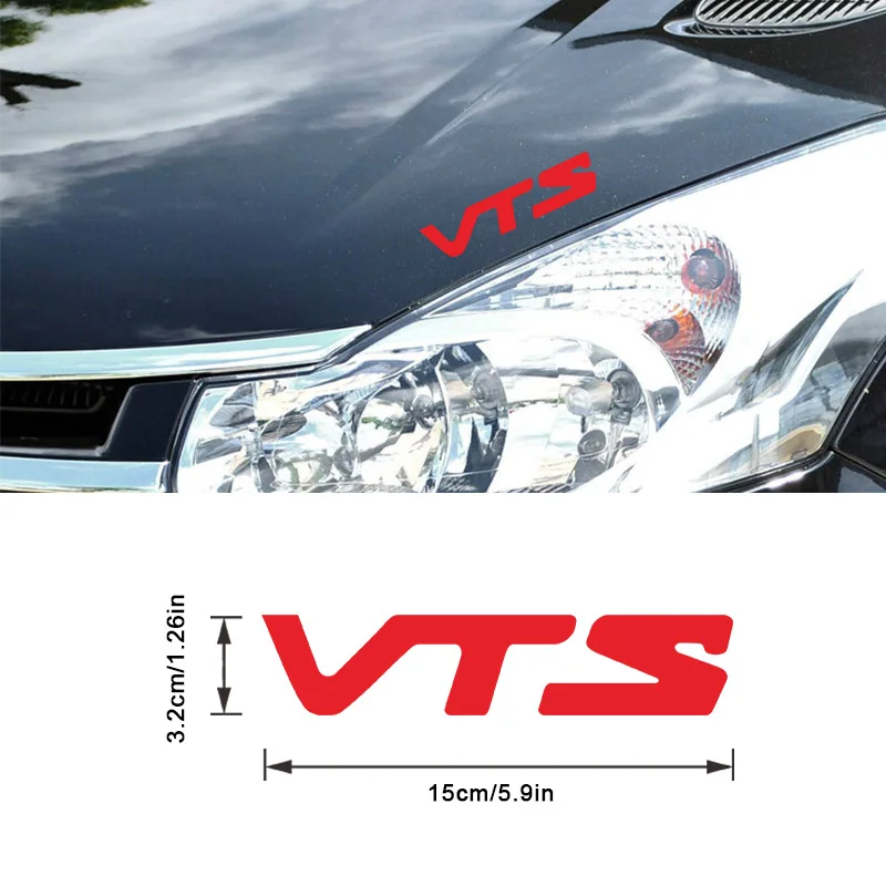 

4pcs Car Window Bumper Sticker VTS For Citroen C2 C4 C5 C6 Fuel Tank Decal Decoration Car Stickers Styling