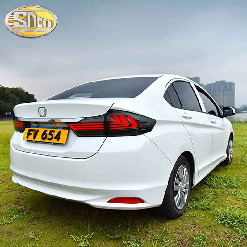 Автомобильный светодиодный задний светильник для Honda City Grace 2015-2018 + Тормозная